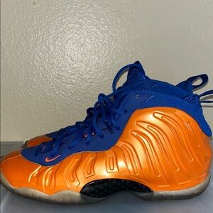 Kids' Nike Foamposite Shoes - Orange and Blue